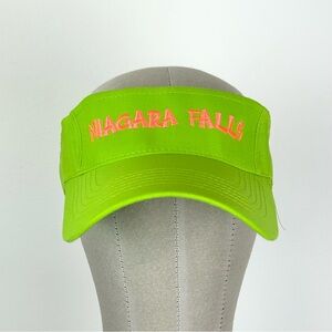 Vintage Visor Baseball Hat Niagara Falls Neon‎ 80s 90s